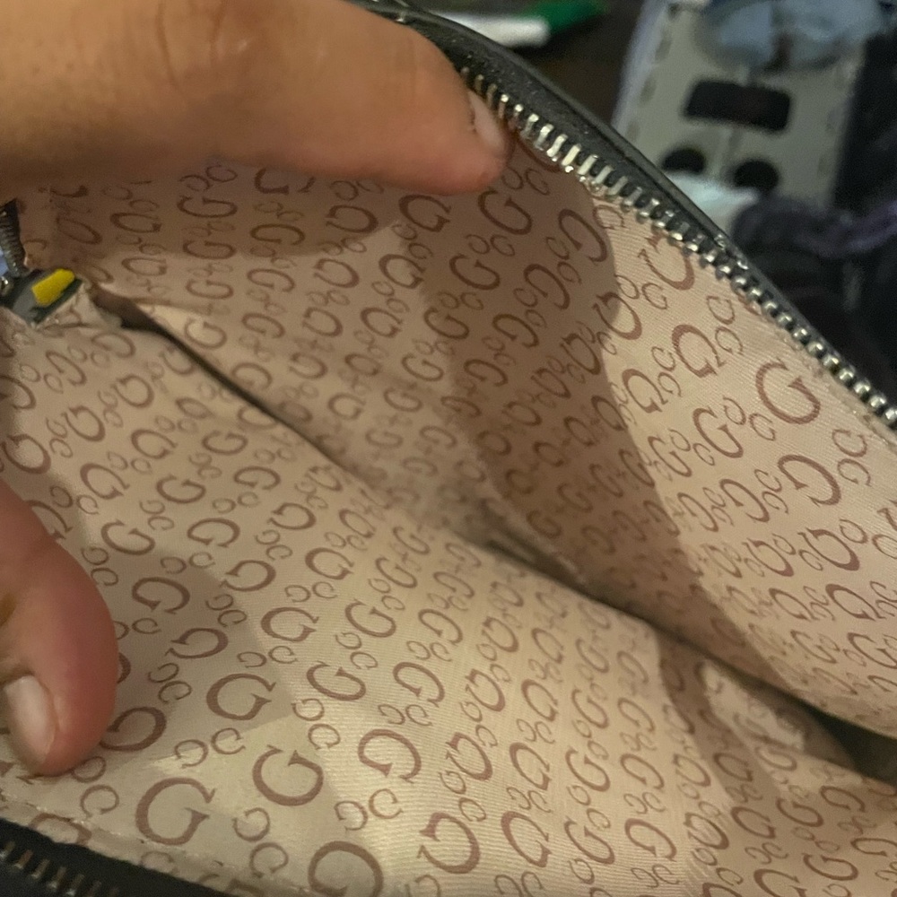 Gray Patterned Handbag - image 2